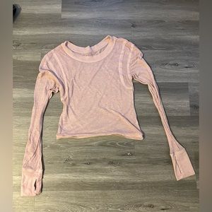 Never Been Worn Free People Pink Long Sleeve